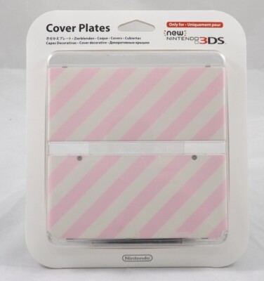 New Nintendo 3DS Cover Plates Zierblende - Weiß Rosa (Nintendo 3DS/2DS) Spiel i