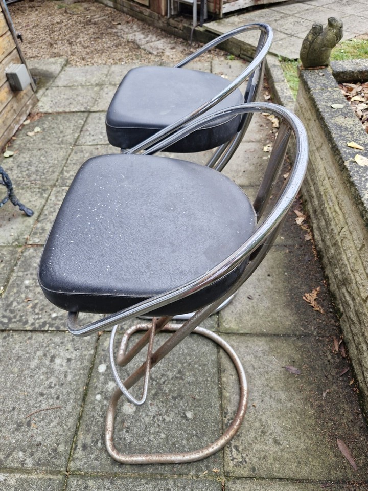 bar stools x 2 used eBay