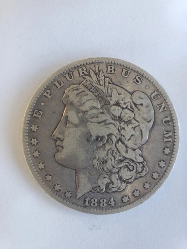 1884 O Morgan Silver Dollar EF/AU State