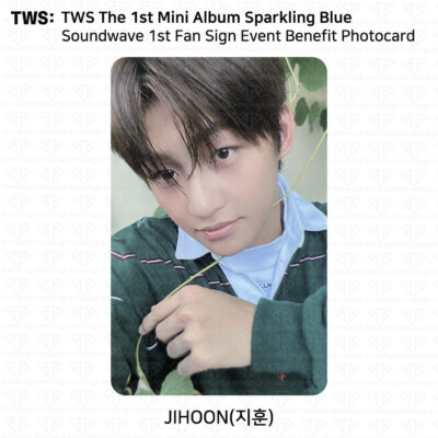 TWS The 1st Mini Album Sparkling Blue Soundwave Fan Sign TWS The 1st Mini Album Sparkling Blue Soundwave Fan Sign