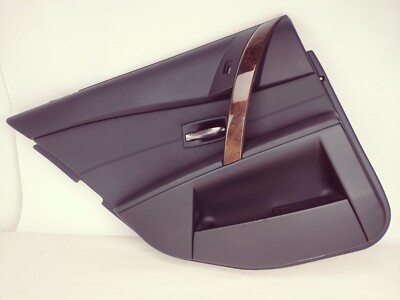 06 BMW 530xi E60 Driver Left Rear Door Panel Leather 68296411 671202/7073365 A27