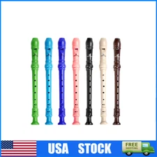 Soprano Recorder for Beginners – 8 Hole Flute with Fingering Guide Kids Students