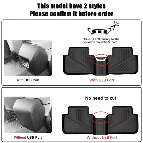Car Floor Mats for 2022-2024 Honda Civic Sedan All-Weather TPE Rubber Floor Mats - Imagen 4 de 12