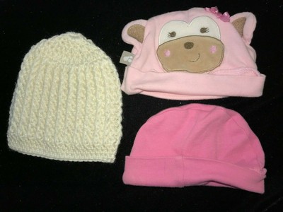 white toddler beanie hat