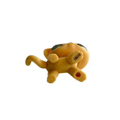 Littlest pet shop Toys bobble head short hair cat #1962 yellow cat