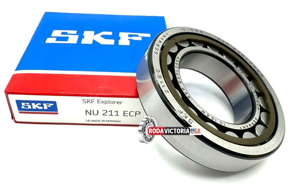 SKF GERMANY NU211 ECP C3 CYLINDRICAL ROLLER BEARING 55x100x21 mm