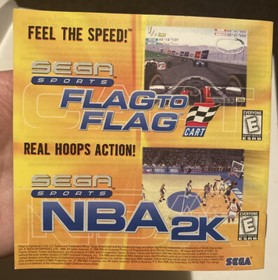 NFL 2K SEGA Dreamcast Instruction Manual Only - Very Good