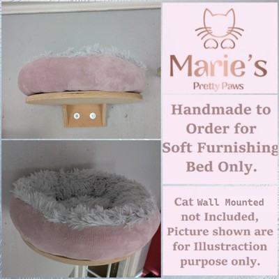 BLUSH PINK ~ SILBER Haustier Katzenbett Ersatz für Naturparadies Katze Wand montiert