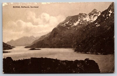 Postcard Raftsund Raftsundet Strait Nordland Norway Mittet & Co Scenic View