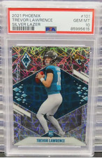2021 Phoenix Trevor Lawrence Silver Lazer Rookie SSP RC #101 PSA 10 Jaguars