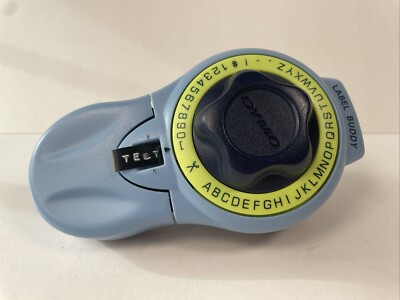 Dymo Label Buddy Handheld Manual Embossed Label Maker W/ Partial Roll Of Tape