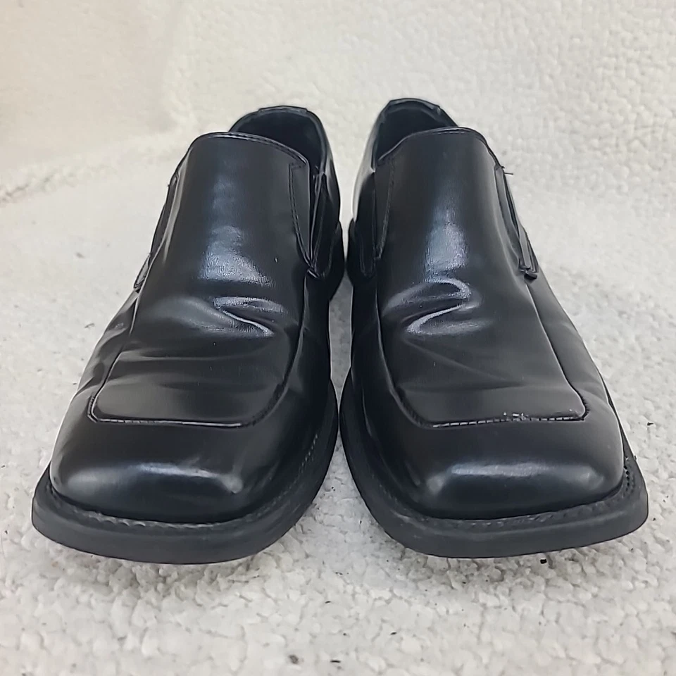 Borelli Shoes Mens 10.5 M Black Dress Square Toe Career Loafers Mathew - Image 3 of 4