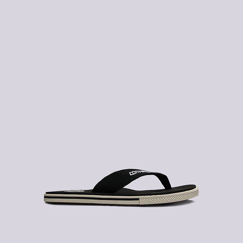 Converse CT Unisex Black White Flip Flops 1X697 UK 3.5 4.5 6
