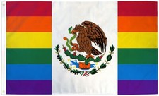 10 x "MEXICO RAINBOW" flag 3x5 ft polyester banner sign MEX pride