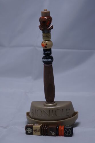 2001 Lego Writing System Bionicle Pohatu Pen P1705 Complete with Stand Fresh Ink - Photo 1 sur 14