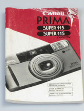 Canon Bedienungsanleitung Anleitung f. Prima super 115 / Prima super 115 caption