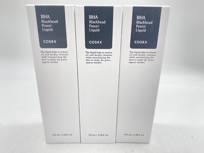 COSRX  BHA Blackhead Power Liquid 100ml  3 Pack Exp:05/29/2026