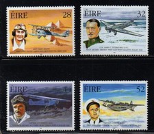 IRELAND SCOTT # 1101-1104, SET 4 MNH AVIATION PIONEERS, FIRST COMMERCIAL FLIGHT
