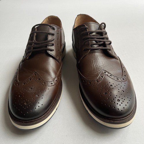 Jones Bootmaker Shoes Lingfield Brogue Oxfords Mens 8.5 US 42 EU Brown Leather - Picture 2 of 13