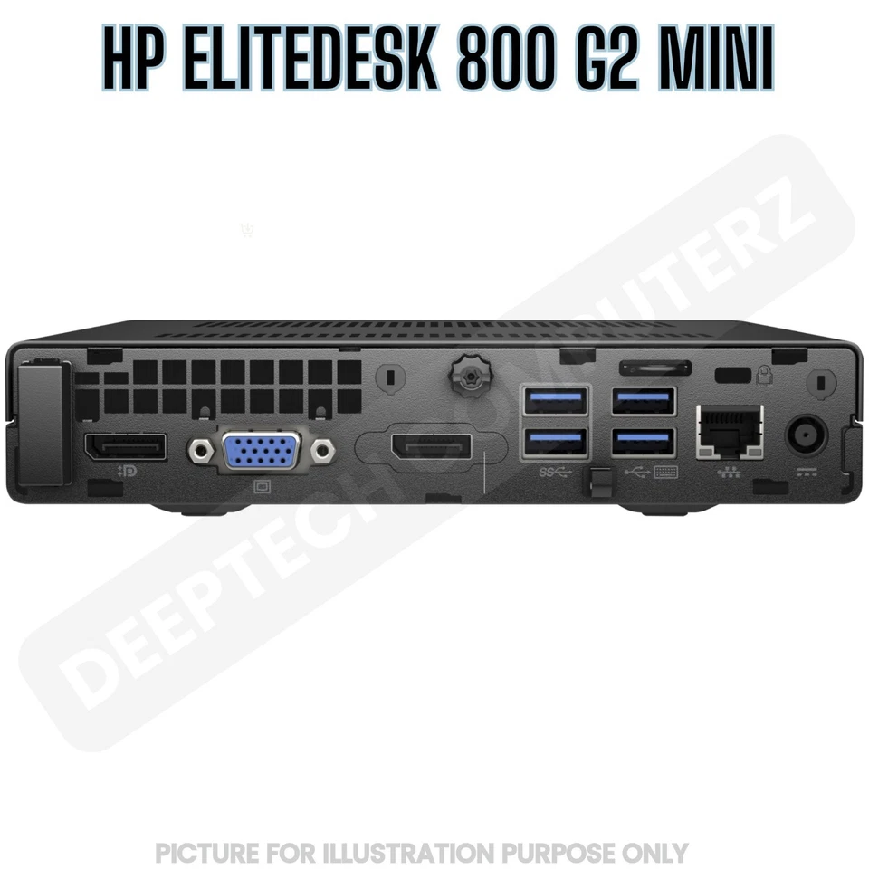 HP Elitedesk 800 G2 Mini PC i7-6700 32GB RAM 2TB SSD Inbuilt Wi-Fi Windows 11 - Image 4 of 4