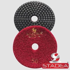 STADEA 4" Diamond Polishing Pad Grit 400 for Granite Concrete Wet Grinder Floor