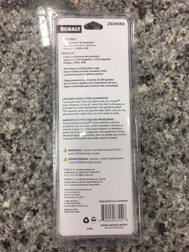 Kobalt Precision Screwdriver Set 2534050 - Sealed - Image 2 of 2