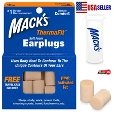 Mack's Therma Fit Ear Plugs 10 Pair - Beige
