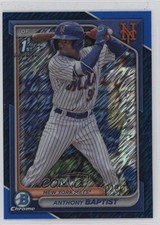 2024 Bowman Chrome Prospects Blue Shimmer Refractor 20/150 Anthony Baptist 0nr3