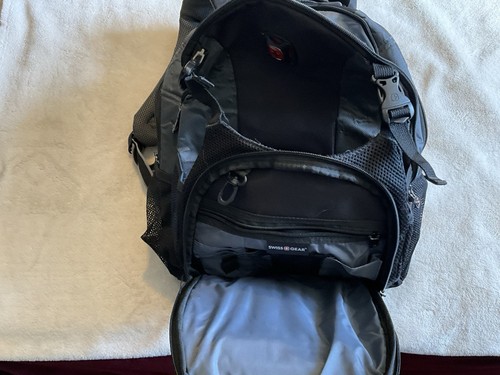 Swiss Gear Sherpa 16" Laptop Computer Backpack Black/Gray New W/ Tags - Afbeelding 5 van 10