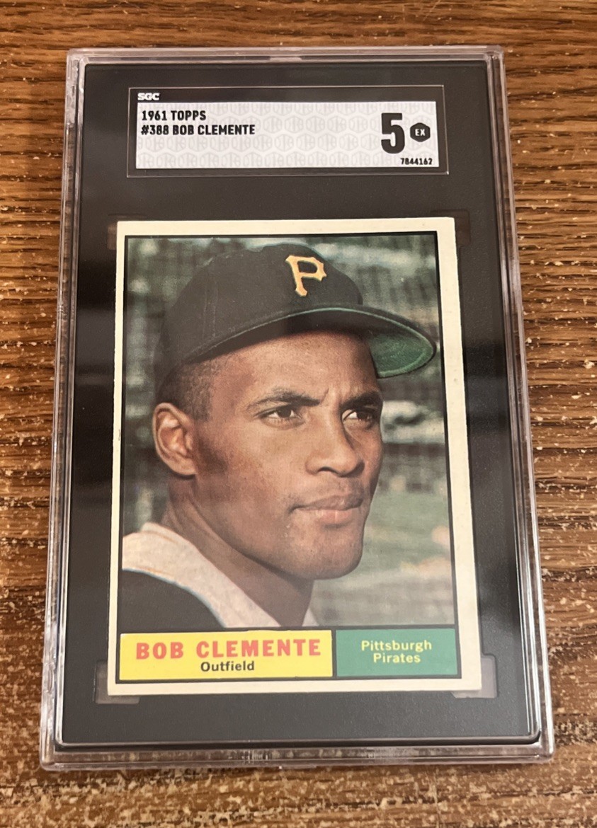 1961 Topps Pittsburgh Pirates Roberto Bob Clemente #388 SGC 5 EX HOF