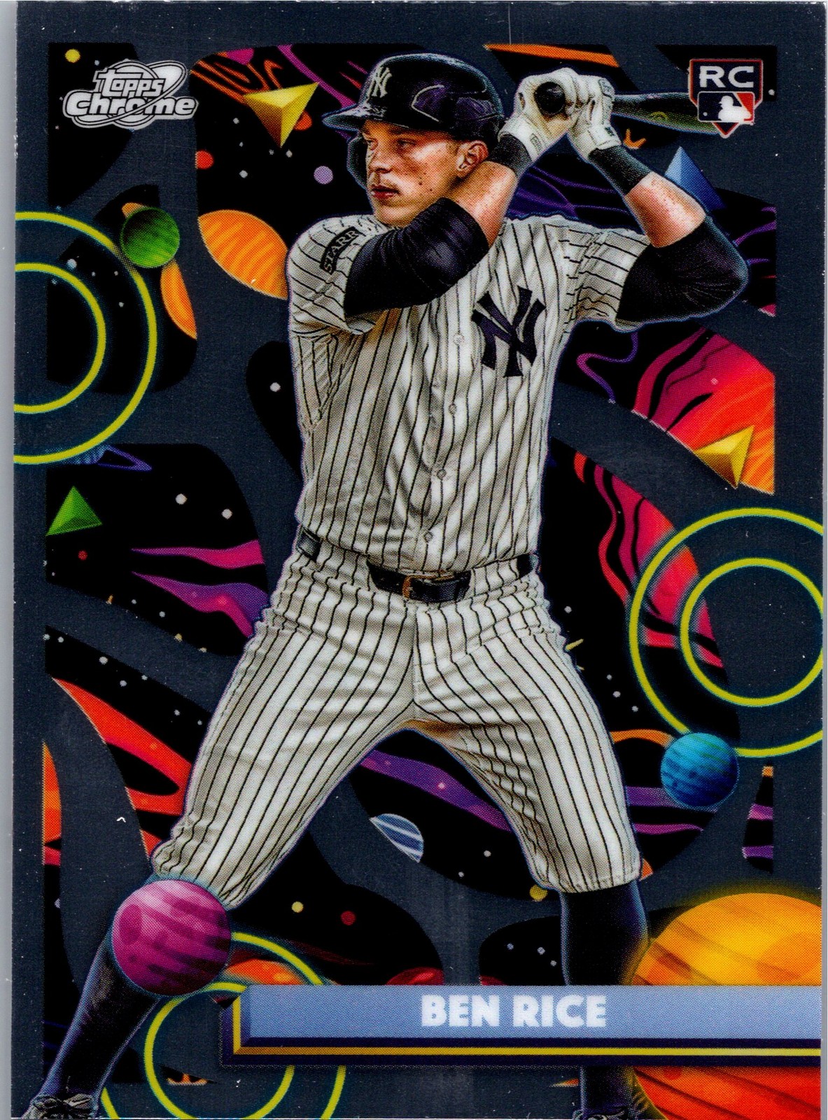 2025 Topps Chrome Cosmic #174 Ben Rice Rookie (RC) - New York Yankees