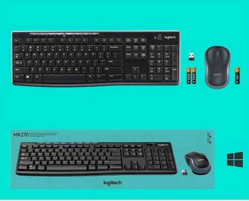 Logitech MK270 Full-size Wireless 2.4G Membrane Keyboard and Mouse Bundle PC/MAC - 第 1/22 張圖片