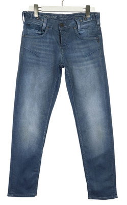 Pme Legend Skyhawk Slim Fit Jeans Herren W31/L32 Blau Denim Verwaschen Whiskers