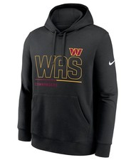 Men  s Large Washington Commanders Nike City Club Black Hoodie