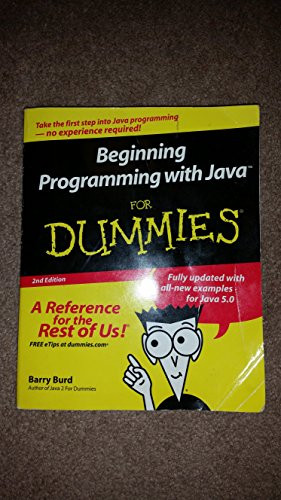 Beginning Programming with Java For Dummies (For Dum... by Burd, Barry Paperback - Picture 1 of 2
