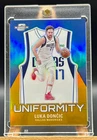 Luka Doncic 2023-24 Panini Contenders Optic 03/10 Gold Uniformity Mavericks #11