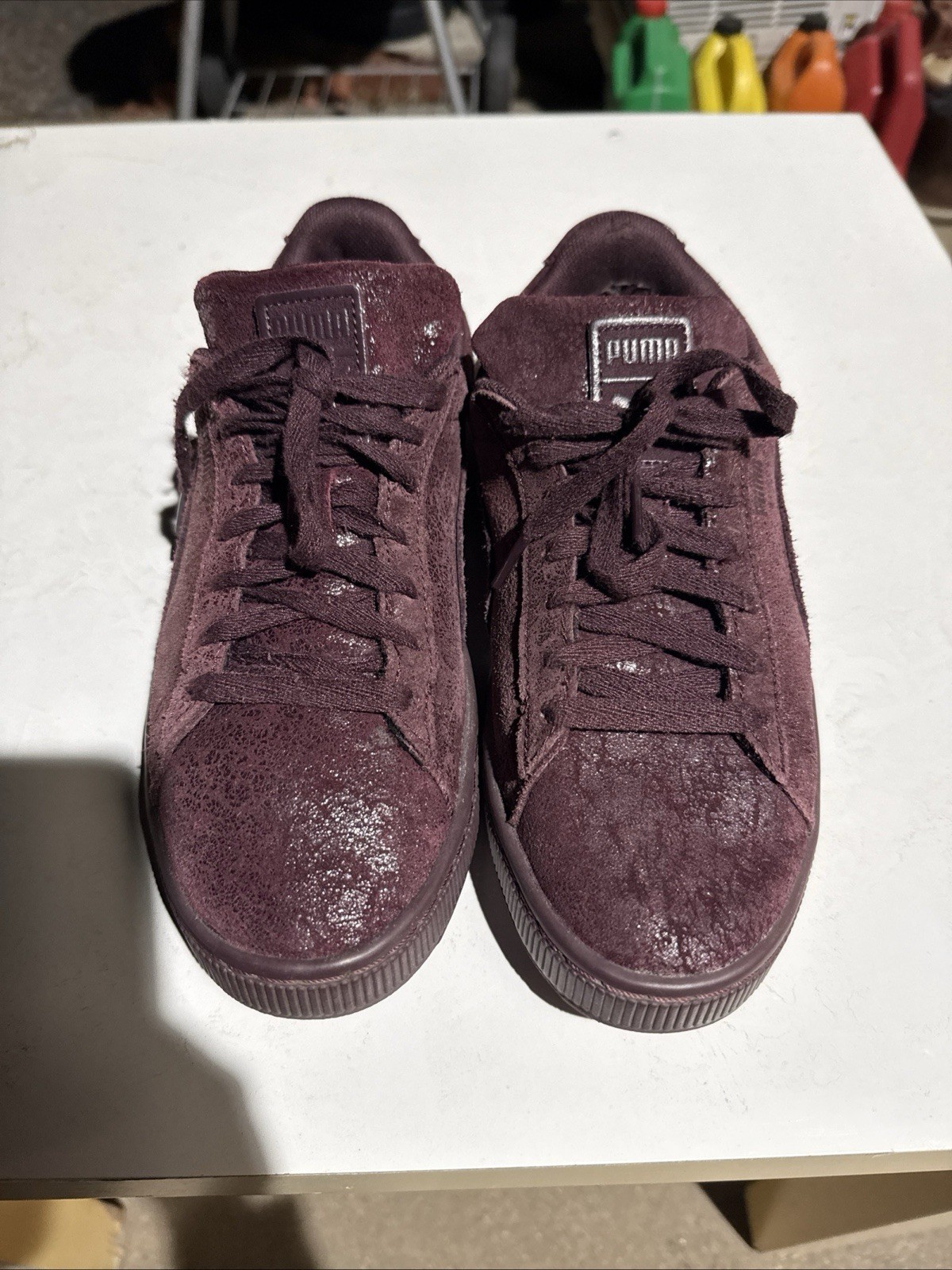 Puma Suede Classic Xxi Lace Up Mens Size 8.5 Red Sneakers Casual Shoes