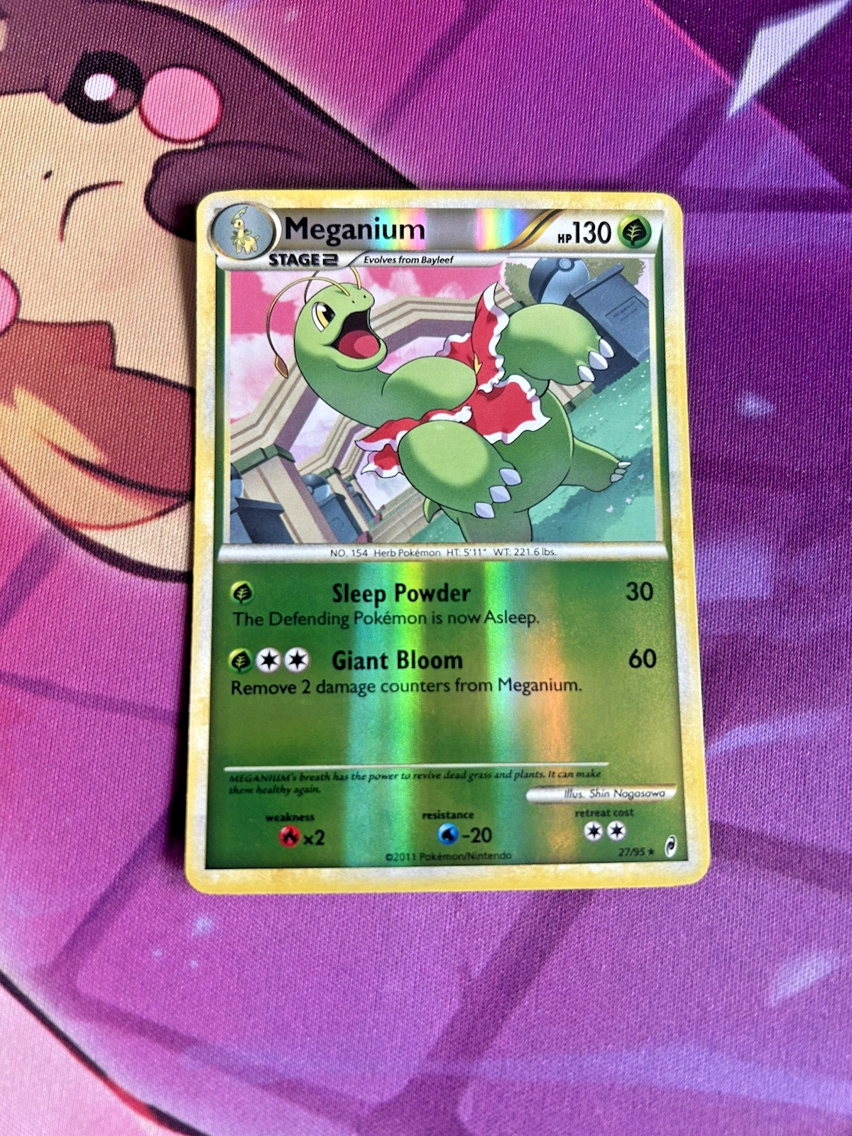 Meganium - 27/95 [Call of Legends] Pokemon TCG - Reverse Holo Rare - NM