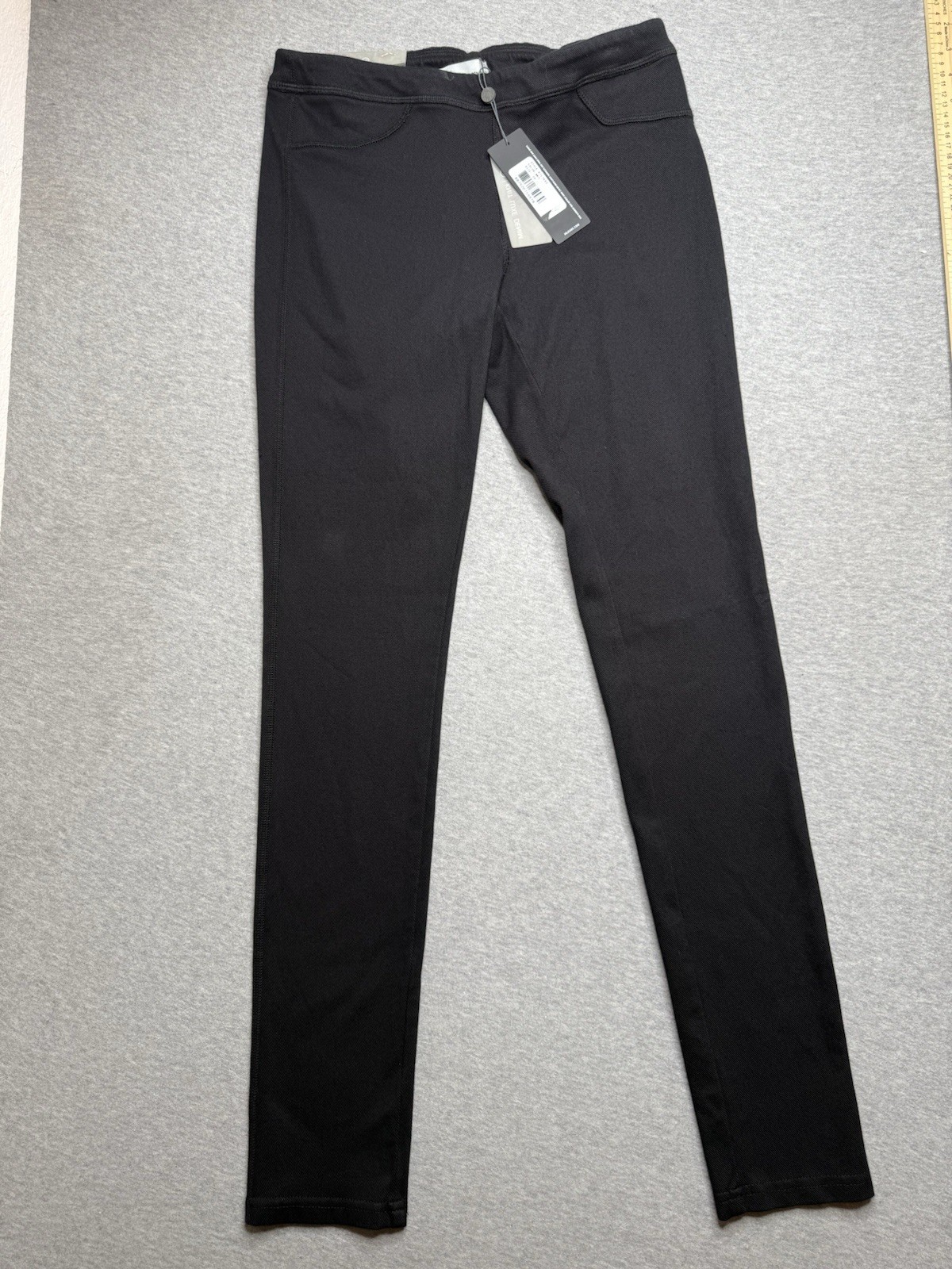 AG Adriano Goldschmied Knit Luxe Denim Pants Womens 29R Black Stretch Jeggings