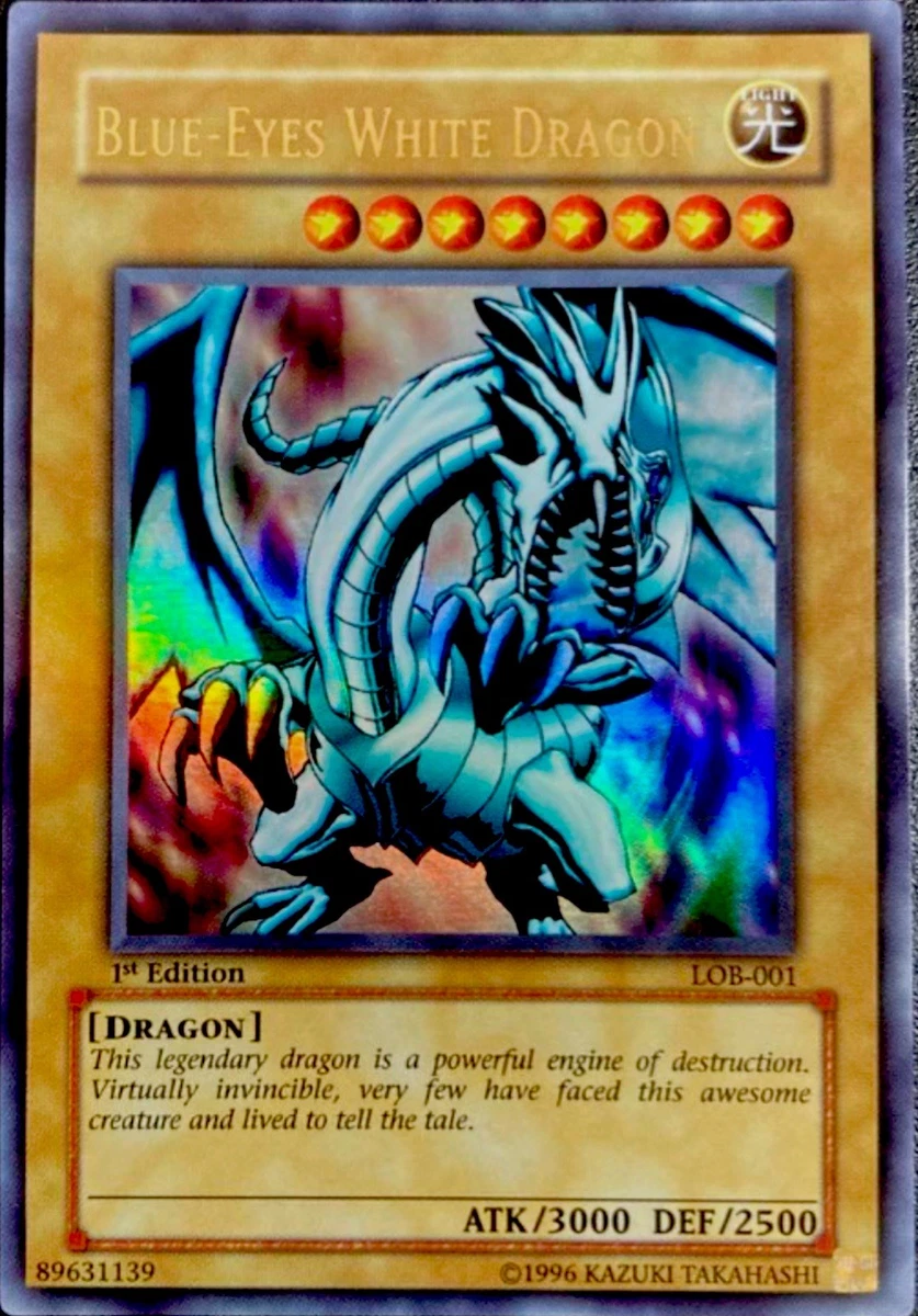 ブルーアイズホワイトドラゴン LOB001 1st Edition Blue Eyes White Dragon Lob 1st Edition for sale - eBay