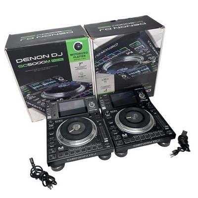 Denon DJ SC5000M Prime Motorized Media Players Pair w/ Original Boxes
