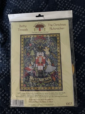 Bothy Threads The Christmas Nutcracker Counted Cross Stitch Kit XX17 Blue Aida
