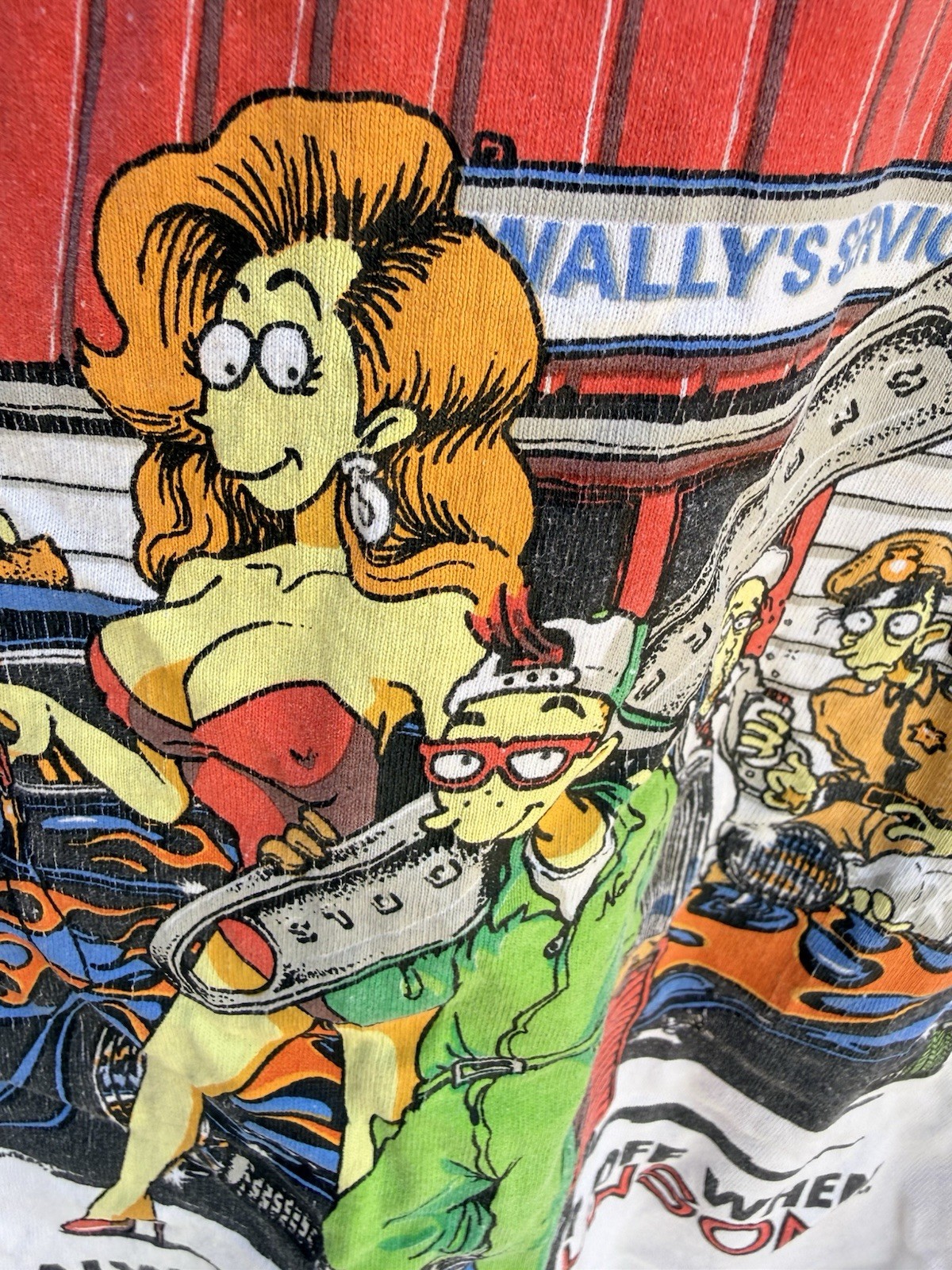 Vintage Tee BIG JOHNSON Deep Socket Wrenches Tshi… - image 4