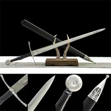 Knights Templar Sword Crusader Arming Medieval Broadsword Straight Double Edged