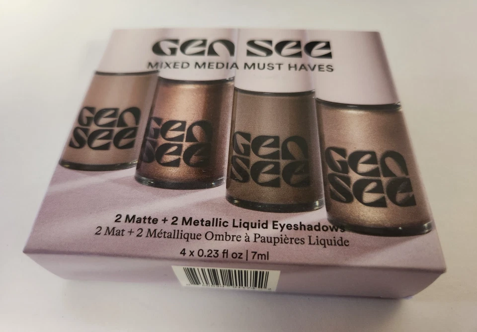 Gen See Mixed Media Must Haves Liquid Eyeshadow Set 2 Matte 2 Metallic 4 Pack - Image 3 of 4