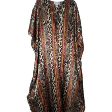 Kaftan/Mumu Dress by Winlar One Size Animal Print Maxi Loungewear