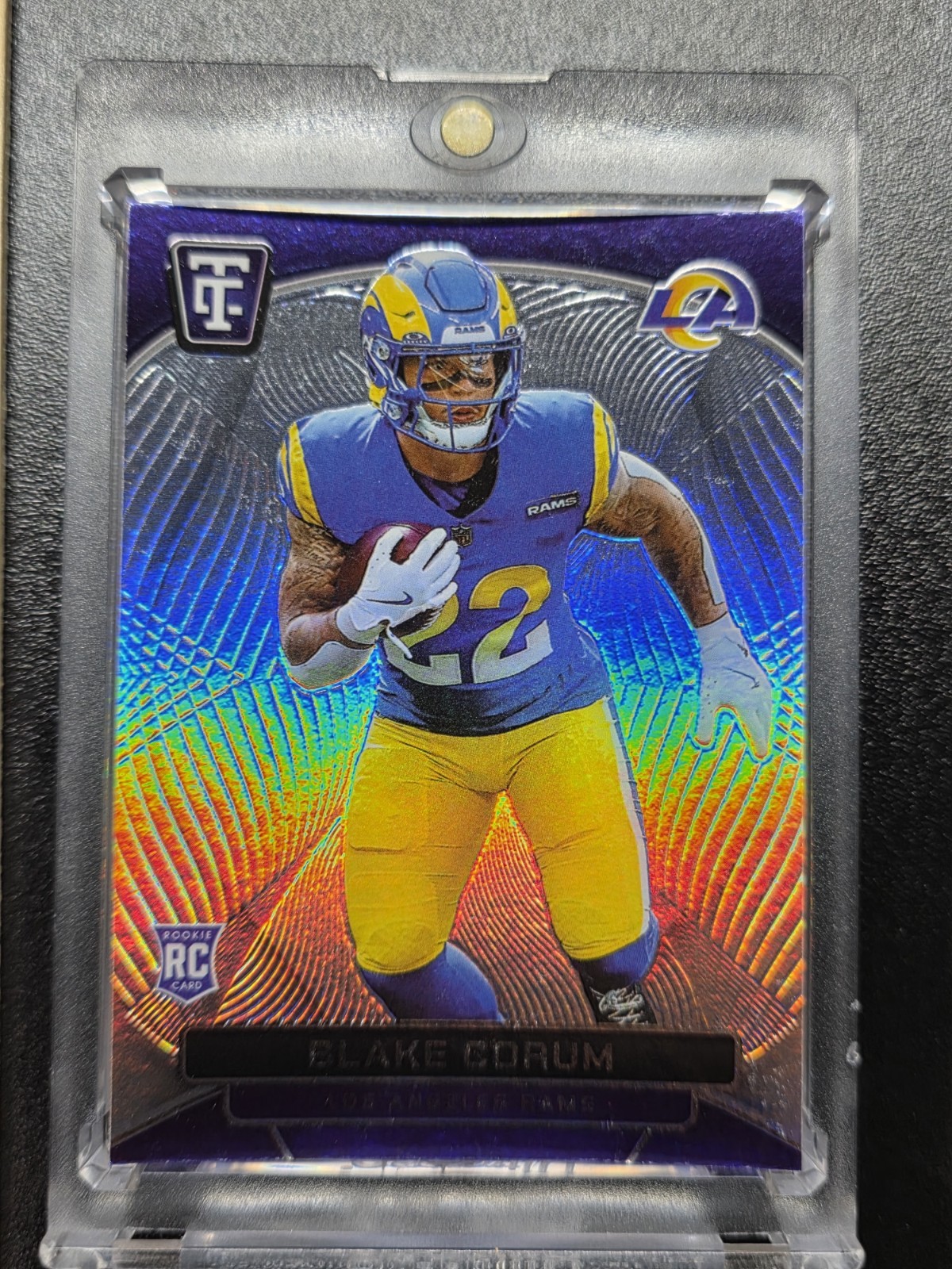 BLAKE CORUM 🔥REFRACTOR🔥RARE🔥SP🔥RAMS 🔥HOLO🔥 