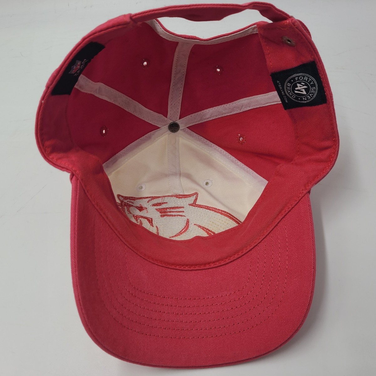 47 Brand Carolina Panthers‎ NFL Womens Pink Relaxed Fit Hat F-RGW05GWSNL-MAA Carolina Panthers NFL  main image 2