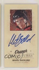 2009-10 Upper Deck Champ's Mini Signatures Mikael Backlund #CS-BA Auto x6g