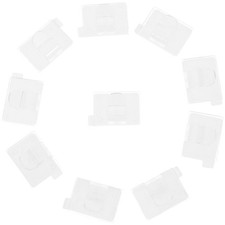  10 Pcs Clear Hooks Gutter Clips for Hanging Outdoor Lights outside